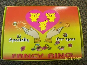 72 New Clear Sparkly Colored Plastic Girls Novelty Rings In Original Box. - Picture 1 of 5