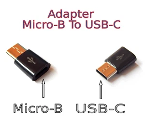 1x Micro USB Female to Type C Male Adapter Converter Micro-B to USB-C Connector - Picture 1 of 1