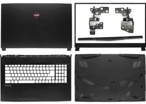 For MSI GL75 MS-17E4/17E2 LCD Back Cover/Front Bezel/Hinges/Palmrest/Bottom Case - Afbeelding 1 van 21