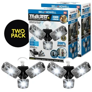Bell + Howell Tri Burst Multi Directional LED Light w 3 Adjustable Heads 2-pack - Picture 1 of 9
