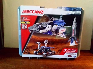 BRAND NEW Meccano Erector 18214 SPACE SET Steam Level 3 SEALED NWT 10+ years - Picture 1 of 9