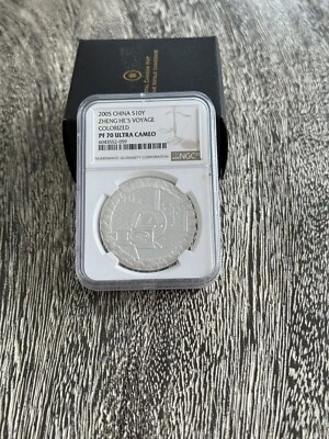 NGC PF70 UC China 2005 600th Ann. of Zheng He's Voyage 1oz SIlver Coin- Rare🔥 - Image 1 of 4