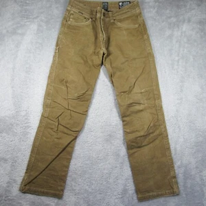 Kuhl Hot Rydr Hose Herren Größe 32x32 braun Flanell gefüttert Vintage Patina gefärbt Arbeit - Bild 1 von 16
