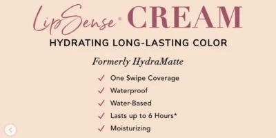 💟 LIPSENSE CREAM (FORMERLY HYDRAMATTE) by SeneGence *ALL COLORS IN STOCK - Image 1 of 4