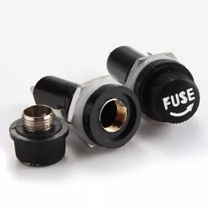 20pcs Panel Mount Fuse Holder Socket For 5 x 20mm Glass Fuses - Picture 1 of 7