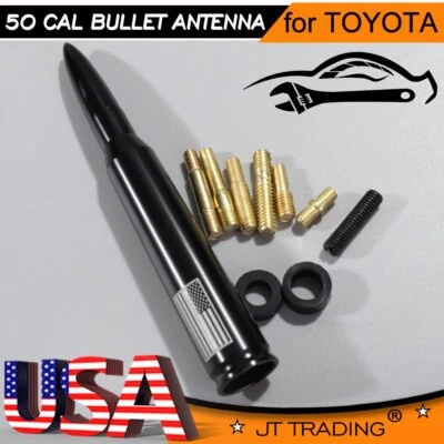USA Flag Bullet Antenna Mast Radio For Toyota Tacoma Tundra Camry 4Runner Rav-4 Foto 1 de 4