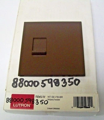 Лицевая панель Lutron Nova T Multigang коричневый кот #NT-SE-FB-BR новая в коробке - Изображение 1 из 2