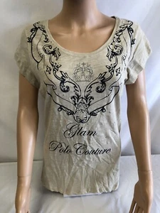 Camiseta Mujer Etam 100% Algodón Talla M Color Beige Nuevo - Imagen 1 de 8