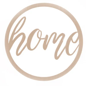 Holzringe /Schriftzüge /  Dekoring / Türdeko / Fensterdeko / Holzkranz  - Bild 1 von 3