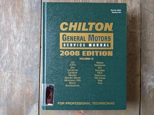 Chilton General Motors Service Manual 2008 Volume 2 G6 Sierra Silverado Ion Vibe - Picture 1 of 6