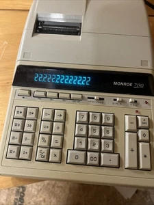 Vintage Monroe 7150 Printing Calculator Works - Picture 1 of 4
