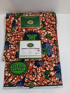 Vlisco Holland 2024 African Wax Print Ankara Fabrics 100% Cotton Nigerian style - Picture 1 of 3