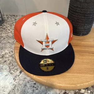 ASTROS|Mercancía Oficial MLB New Era 59FIFTY|Talla 7 |Color Crema/Negro| - Imagen 1 de 4