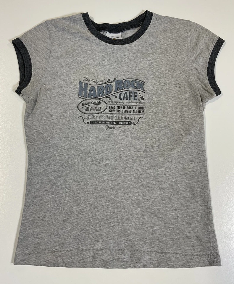 Linda camiseta vintage Hard Rock Café Ringer para bebé talla S Mall Core Y2K Foto 1 de 4