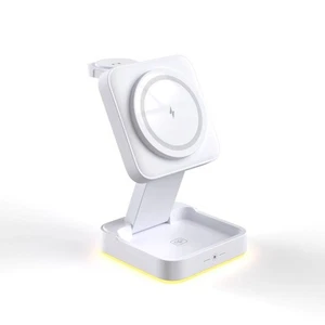 Wireless Charger 3-IN-1 Charging Station Fast Charging Station Folding Stand - Photo 1 sur 7