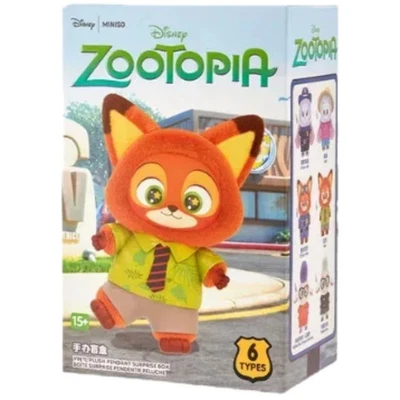 MINISO Zootopia 系列娃娃乙烯基毛绒吊坠确认盲盒人偶礼物 — 第 1/4 张图片
