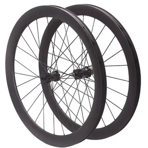  700C Carbon Fiber Bicycle Wheelset 35/50/61/71mm Disc Brake Clincher Wheels - Picture 1 of 15