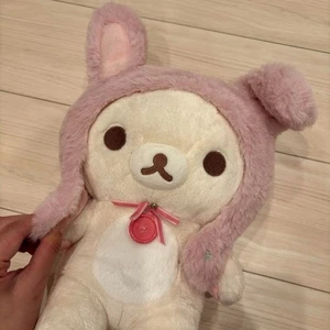 Seltenes Korilakkuma Rilakkuma Kaninchen Tea Time Plüschtier M rosa San-x gebraucht - Bild 1 von 3