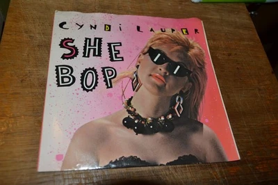Cyndi Lauper She Bop 45 RPM 7” Single Picture Sleeve Played Once - Image 1 of 3