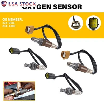 Sensor de oxígeno O2 aguas arriba+aguas abajo 4 piezas para Infiniti EX35 FX35 3,5 L V6 2011-2012 Foto 1 de 4