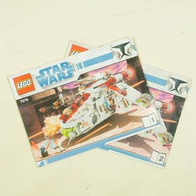 LEGO Star Wars Republic Attack Gunship 7676 Instruction Manuals 1 & 2