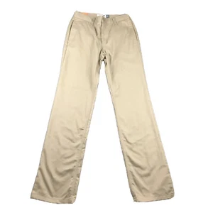 Old Navy Pants Girl 18 Regular Beige Skinny Leg Flat Front Wrinkle Resistant NWT - Picture 1 of 11