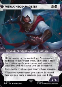 MTG-1x-Near Mint, English-Roshan, Hidden Magister - Foil - Showcase-Assassin's C - Picture 1 of 1