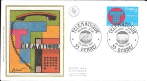 FRANCE 1981 FDC TELEMATIQUE YT 2130 - Imagen 1 de 1
