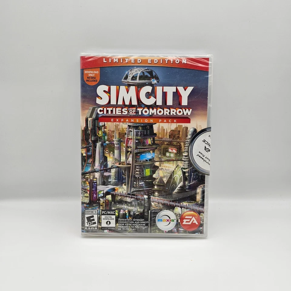 SIMCITY, Cities of Tomorrow Expansion Pack, PC/MAC, Download Version New Sealed - Image 1 of 3