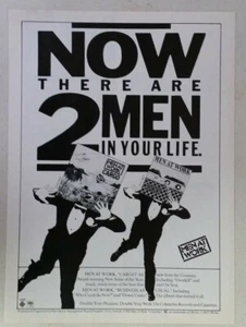 MEN AT WORK "Cargo & Business As Usual" ~ Vintage 1983 Magazin DRUCKANZEIGE - Bild 1 von 1