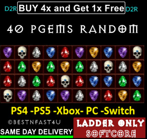 LADDER- 40x Perfect Gems Pack PGems ✅PC-XBOX-PS4-PS5-SWITCH✅ Diablo 2 Res D2R SC