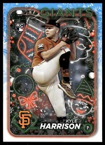 2024 Topps Holiday KYLE HARRISON RC Variation Short Print #H175 - Picture 1 of 2