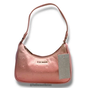 Steve Madden rosa Strass Bpauli Wassertropfen ST Schultertasche Geldbörse Neu mit Etikett - Bild 1 von 8