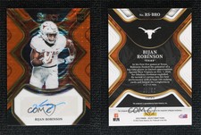 2023 Select Draft Picks Orange Pulsar Prizm /30 Bijan Robinson Rookie Auto RC