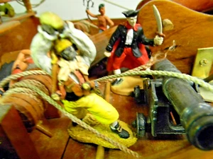 4 man Pirate cannon crew 1/32nd well painted set 2 (May. listing) - Picture 1 of 8
