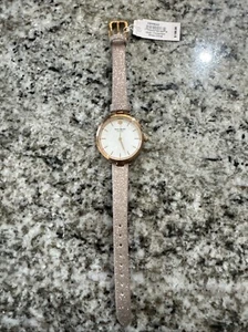 ⭐️Kate Spade NY Holland Damenuhr Roségold, weißes Zifferblatt, glitzerndes Lederband - Bild 1 von 9