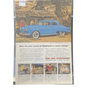 Vintage 1950 Studebaker Champion 4 Door Smart Styling Advertisement Ad Advertis - Picture 1 of 6