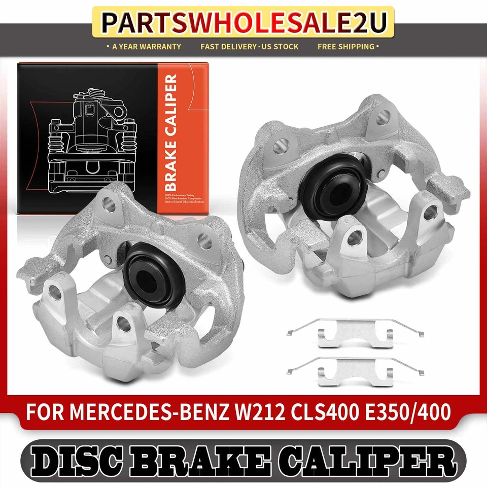 2x Pinza de freno de disco trasera izquierda y derecha con soporte para Mercedes-Benz CLS400 E350 Foto 1 de 4