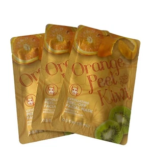 Orange Peel & Kiwi Exfoliating Peel-Off Facial Mask Perfects & Brightens Skin x3 - Picture 1 of 1