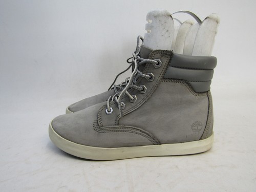 Stivaletti casual Timberland da donna taglia 6 5 M in pelle grigia con lacci