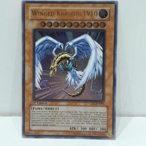 YUGIOH WINGED KURIBOH LV10 1ST ED ULTIMATE RARE EXCELLENT CONDITION CRV-EN005 - Picture 1 of 14