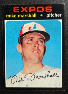 1971 Topps #713 Mike Marshall EX/EX-MT. Montreal Expos - Image 1 of 2