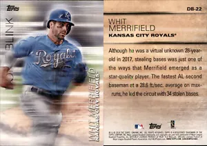Whit Merrifield 2018 Topps Update #DB-22 Don't Blink FREE SHIP Royals - Picture 1 of 1