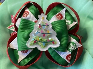 Large Christmas Hair Bow - Picture 1 of 1