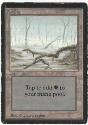 Beta MTG  Swamp B Magic HP - Image 1 of 2
