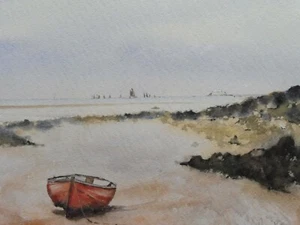 OSTKÜSTE MEERLANDSCHAFT AUFGEFÜHRT KÜNSTLER ROGER DELLAR ROI KOSTENLOSER VERSAND ENGLAND - Bild 1 von 12