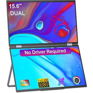 UPERFECT FHD Tragbarer Dual Screen Monitor Laptop Bildschirm Extender HDMI USB C - Afbeelding 1 van 7