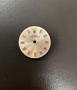 Original Dial Rolex Size 20mm Silver, Silver Index - Quadrante No Date. cal 2030 - Picture 1 of 4