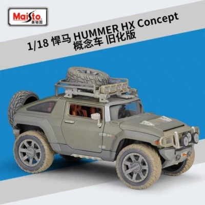 Modelo de coche de metal HUMMER HX Concept escala 1:18 juguetes adorno IDEA DE REGALO Foto 1 de 4