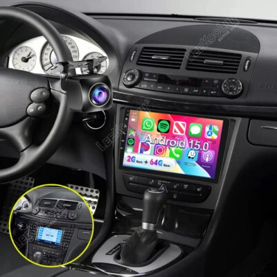 For Mercedes Benz E-W211 E320 E350 Android 15 Car Stereo Radio Carplay GPS + Cam - Image 1 of 4